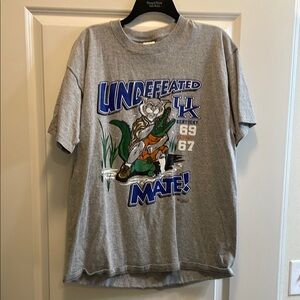 Fruit of the Loom Gray Short Sleeve Tee Casual Cotton University of Kentucky